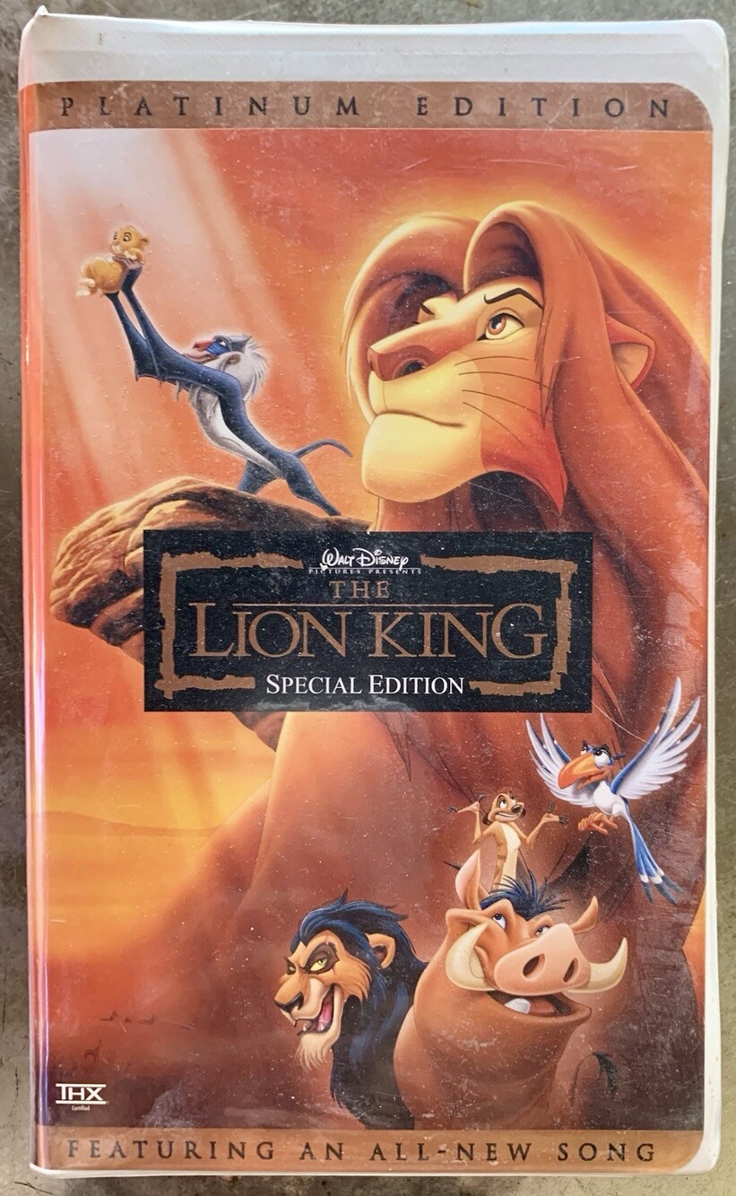 Walt Disney The Lion King VHS Platinum Special Edition THX Certified NTSC 2003